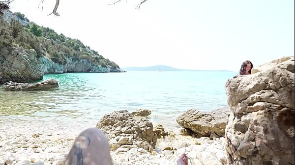 Public Sex at the Beach — I Took Him in My Mouth and on My Pussy