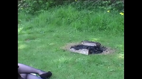 Claire Gets Stripped to Stockings & Spanked at Campsite