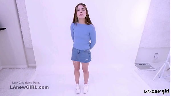 Teen brunette model gets fucked at a model audition